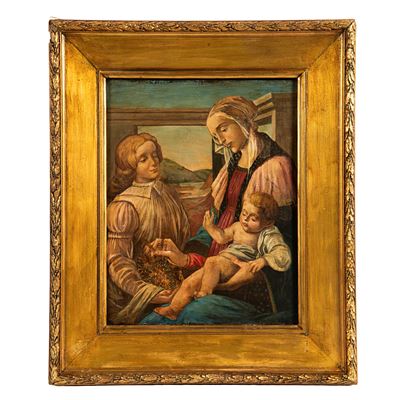 Sandro Botticelli, Madonna dell’Eucarestia, olio su tavola (sec. XX)