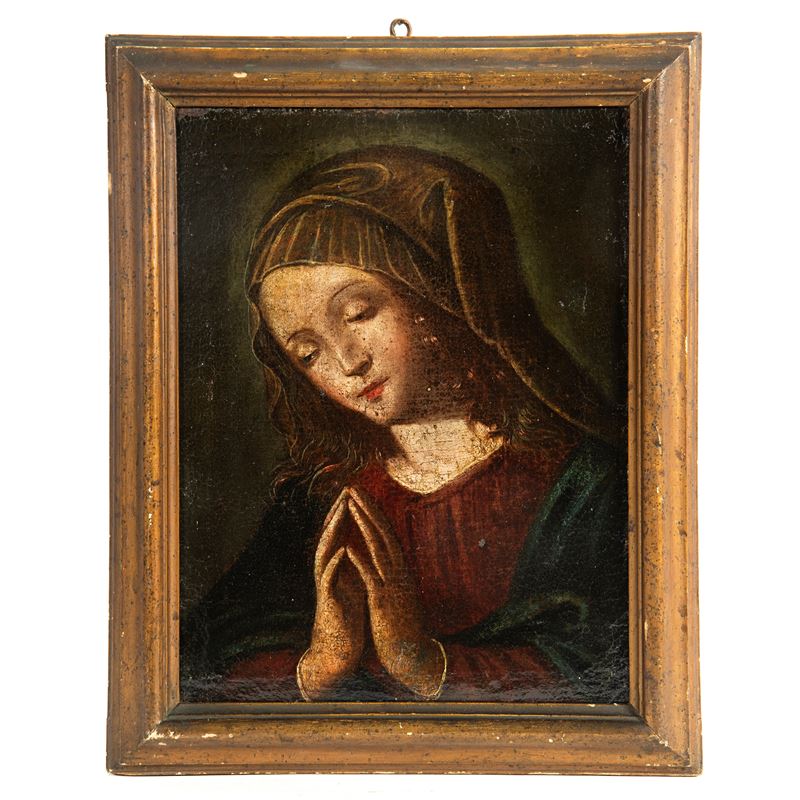 Scuola di Sassoferrato, Vergine orante, olio su tela (sec. XVIII)