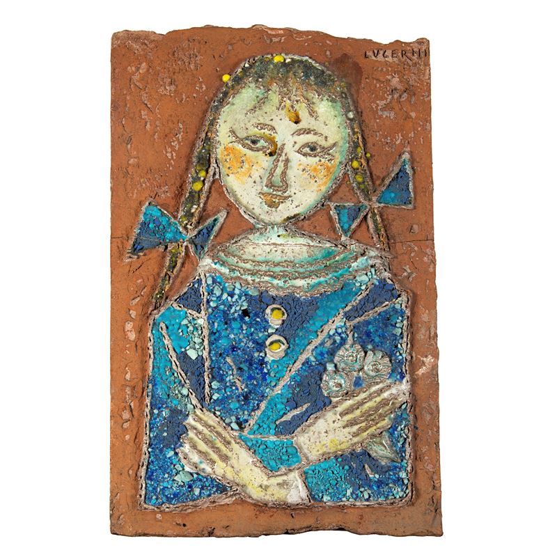 Ugo Lucerni, Roberta, pannelli in terracotta smaltata