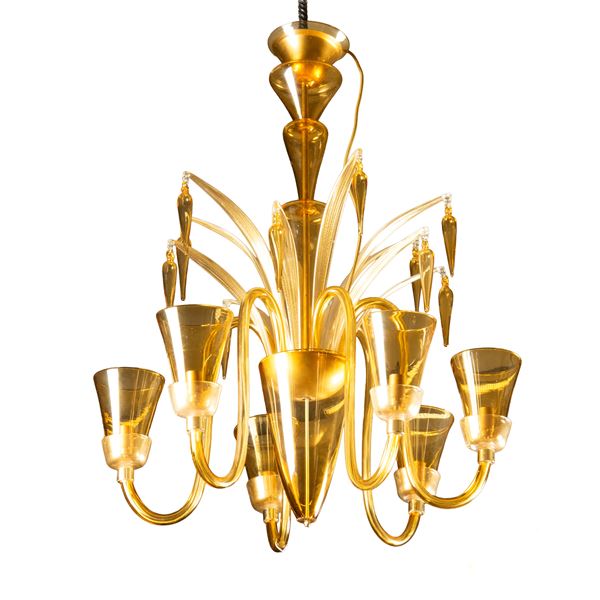 Lampadario, manifattura Murano, anni ‘60