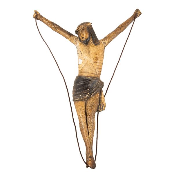 Crocifisso, in stile Trecento, sec. XIX